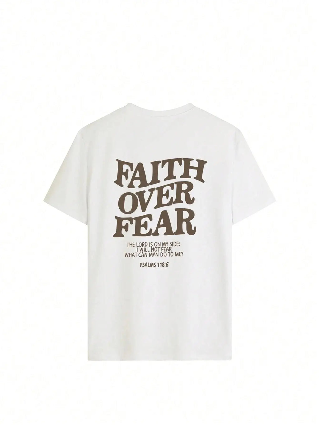 BC Faith Over Fear Letter Printing Women T-Shirts Breathable Cotton Clothes Summer Street Tee Shirts Casual Oversize Streetwear