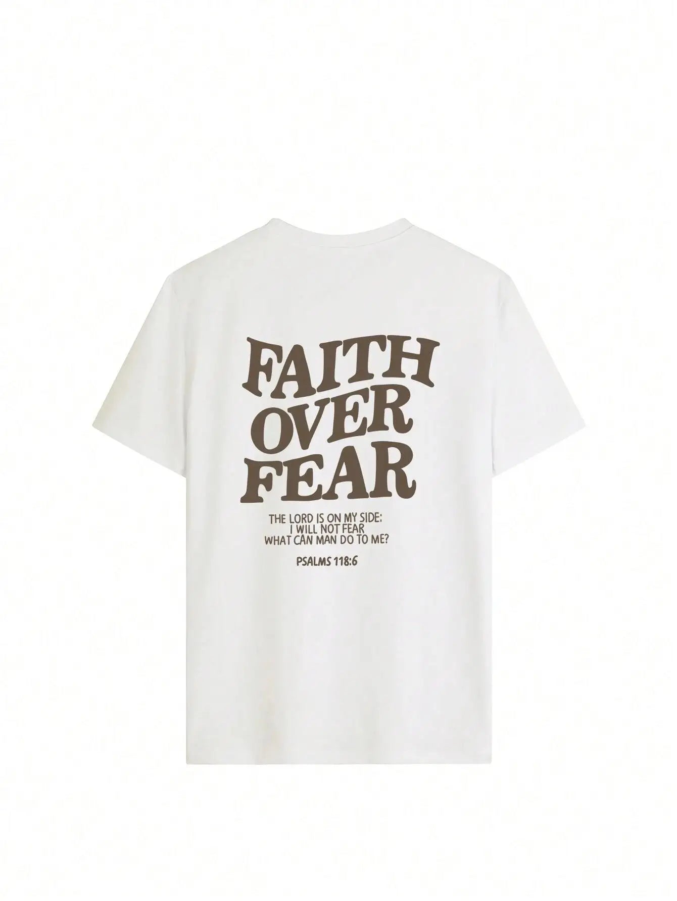 BC Faith Over Fear Letter Printing Women T-Shirts Breathable Cotton Clothes Summer Street Tee Shirts Casual Oversize Streetwear